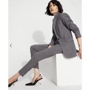 White House Black MarkePetite 4 EmbellisPinstripe Suit Set Blazer & Pants $325+